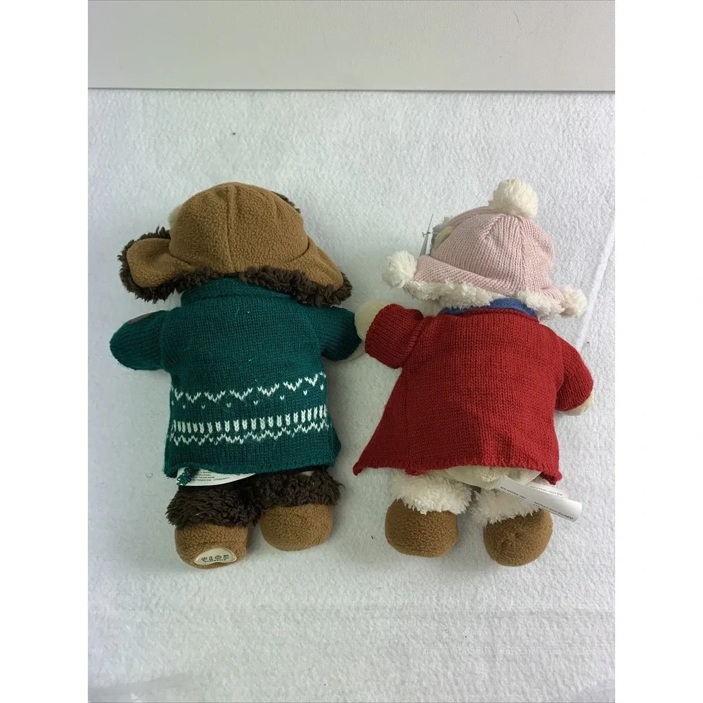 Limited Edition 2016 Starbucks‎ Holiday Bearista Collection Pair Boy & Girl Bear